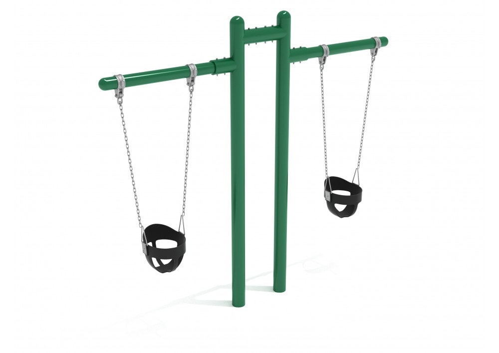 2 Bay 8ft Single Post Swing